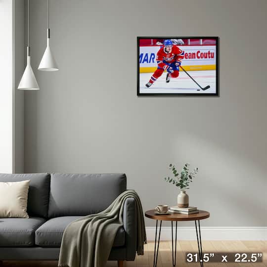 Brendan Gallagher Montreal Canadiens Framed 20" x 29" Skating Canvas 31.5" x 22.5"